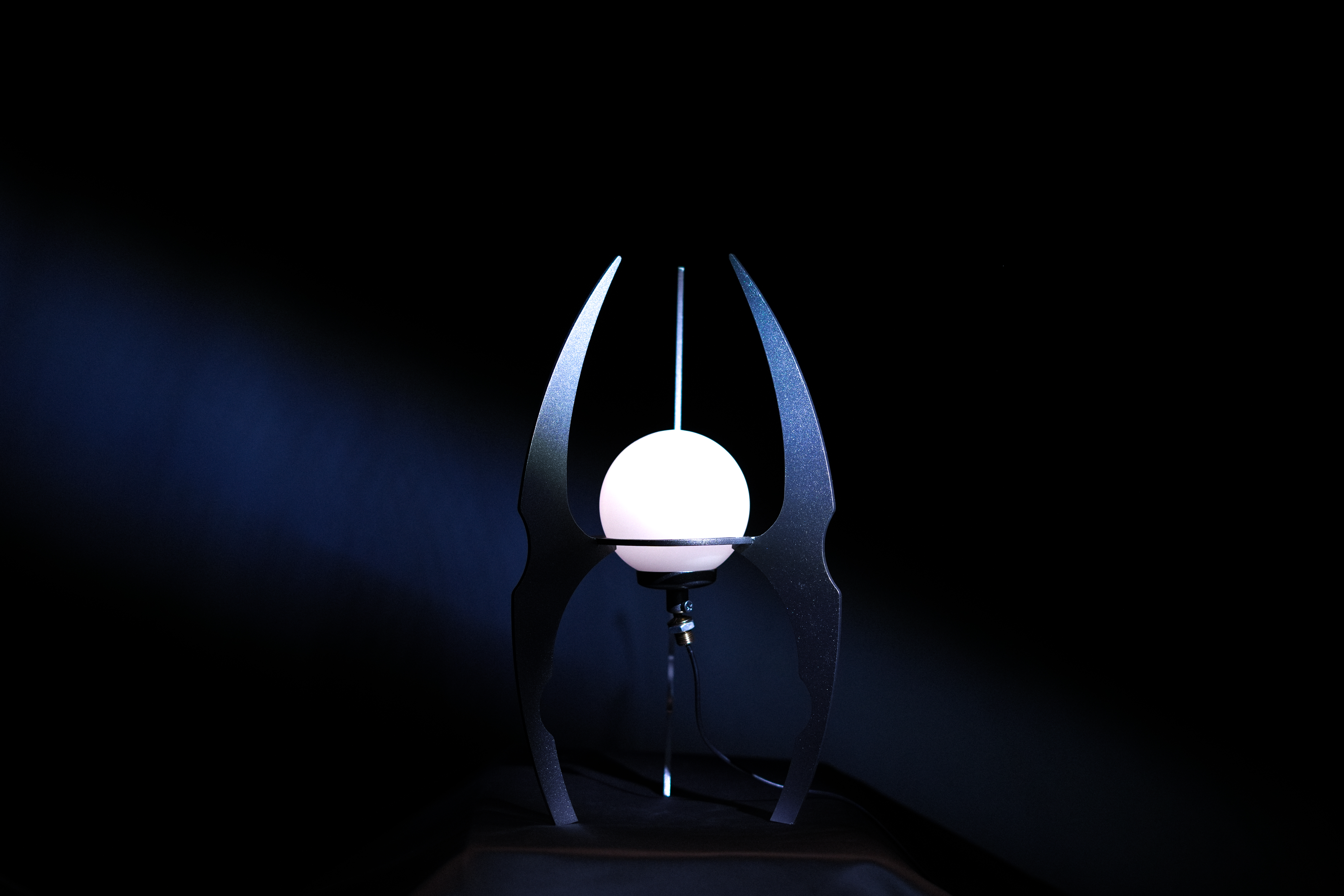 Dark object with light